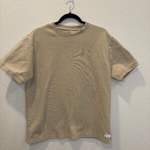 Encrypted Essential Crewneck T-Shirt – Tan / Beige (XL)